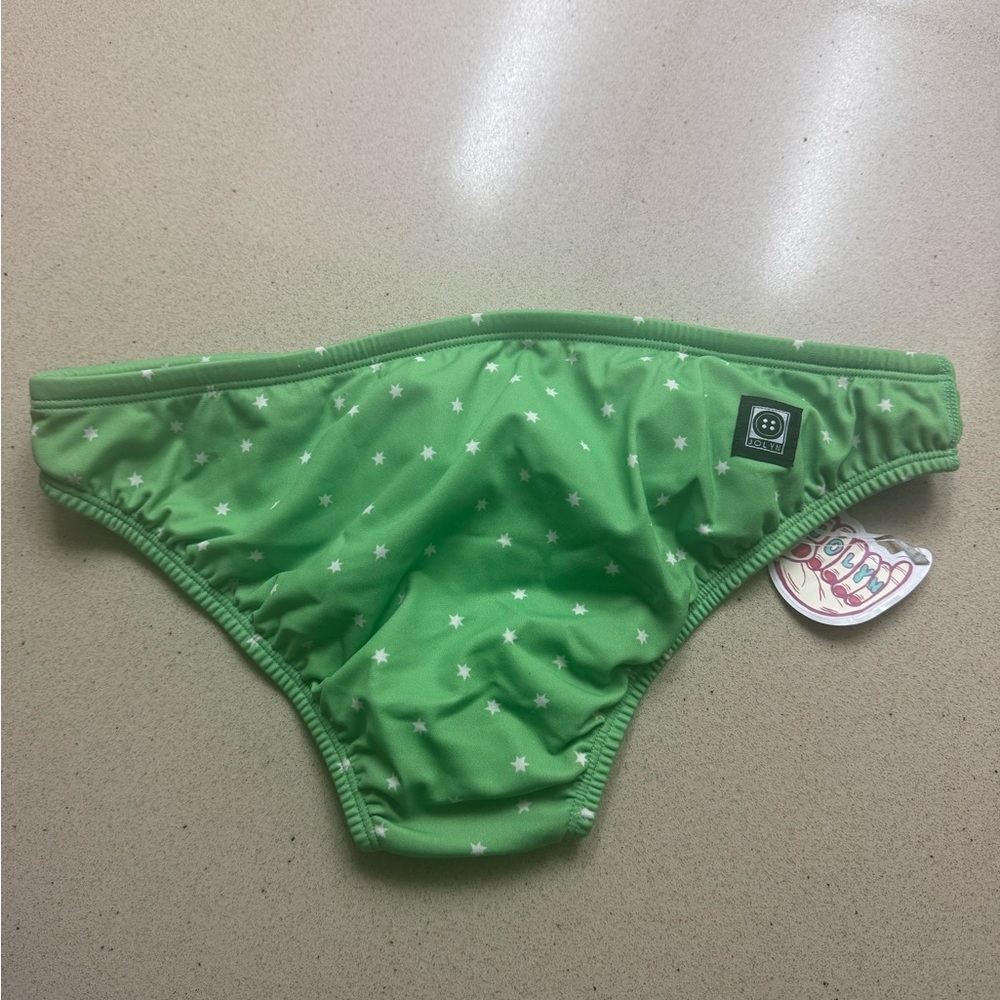 Jolyn Clothing Green Estrella Bikini Bottom Andy Style. - Picture 2 of 4